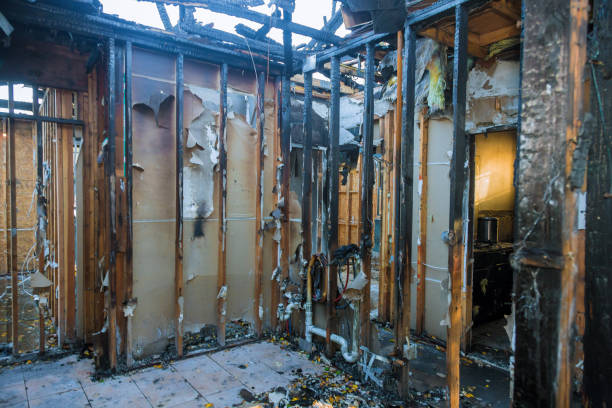 Professional Fire Damage Repair technician working in Media, PA